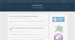 Desktop Screenshot of iamberke.com